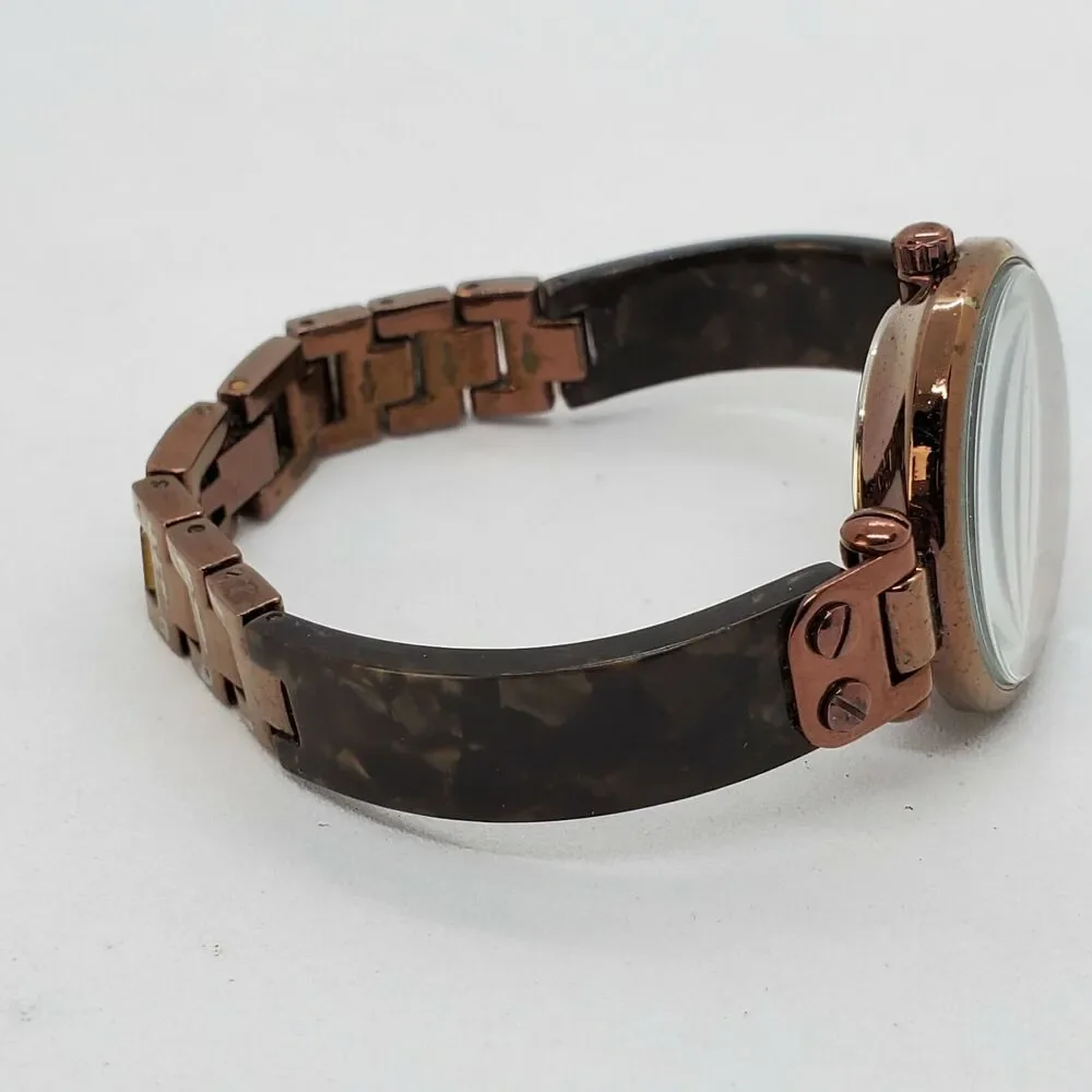 Anne Klein Women's‎ Watch 28MM Case Brown Dial Bracelet 5.5